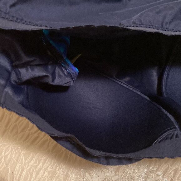 Land’s End Plus Standard Size high neck tankini top electric blue swirl bra Var - Picture 8 of 11